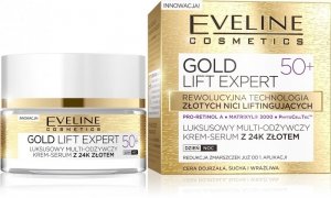 Eveline Gold Lift Expert 50+ Krem-serum multi-odżywczy na dzień i noc  50ml
