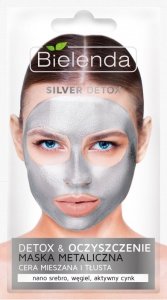 Bielenda Silver Detox Maska Metaliczna oczyszczająca - cera mieszana i tłusta  8g