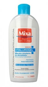 Mixa Mleczko micelarne do demakijażu Hyalurogel - skóra wrażliwa i odwodniona  400ml
