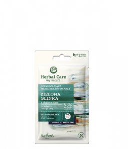 Farmona Herbal Care Maseczka oczyszczająca do twarzy Zielona Glinka  2 x 5ml