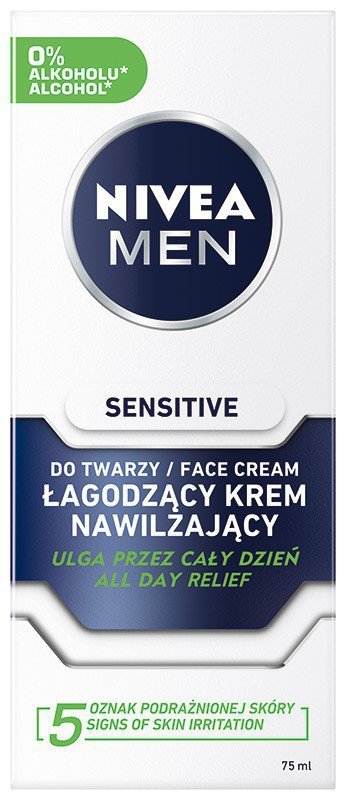 NIVEA FOR MEN Sensitive Łagodny krem do twarzy  75ml