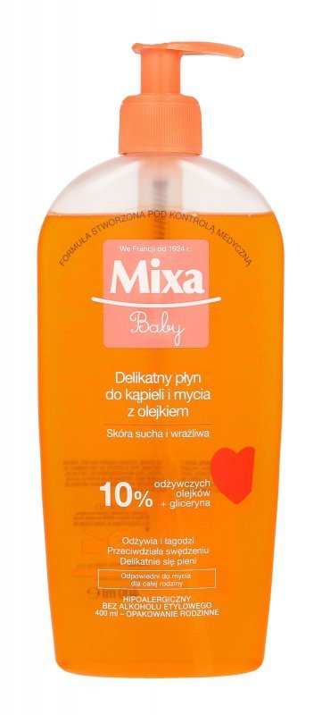 Mixa Baby Płyn do kąpieli i mycia z olejkiem  400ml
