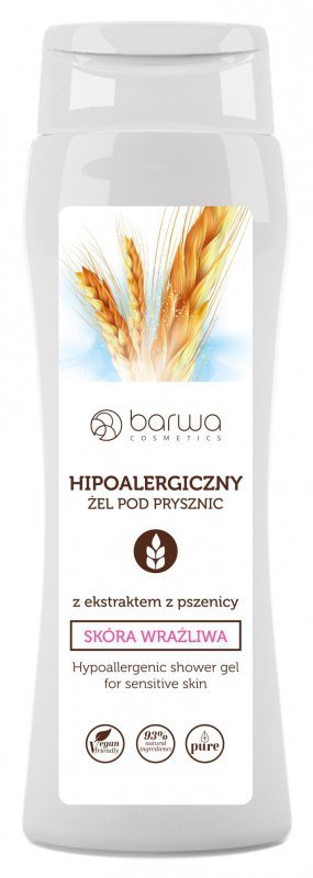 BARWA Hipoalergiczna Żel pod prysznic z ekstraktem z Pszenicy - skóra wrażliwa  400ml