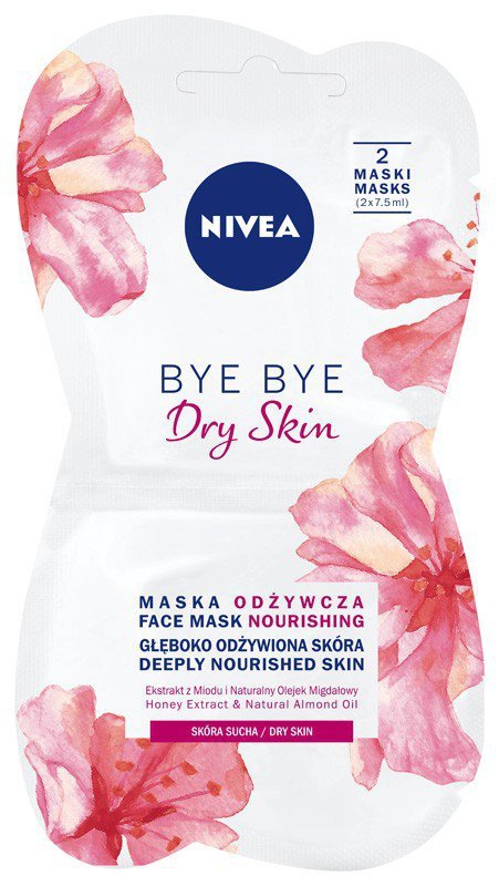 Nivea Maska na twarz odżywcza Bye Bye Dry Skin  2x7.5ml