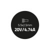 Qoltec Zasilacz do IBM Lenovo 90W | 20V | 4.74A | 5.5*2.5