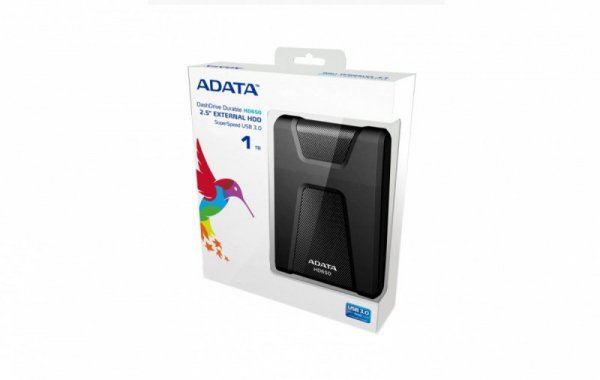 Adata DashDrive Durable HD650 1TB 2.5&#039;&#039; USB3.0 Czarny