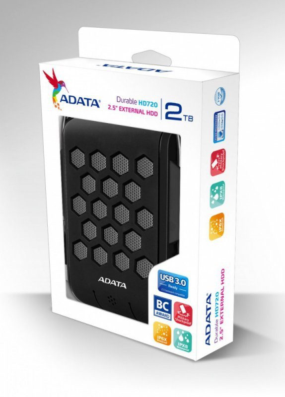 Adata DashDrive Durable HD720 2TB 2.5&#039;&#039; USB3.0 Czarny