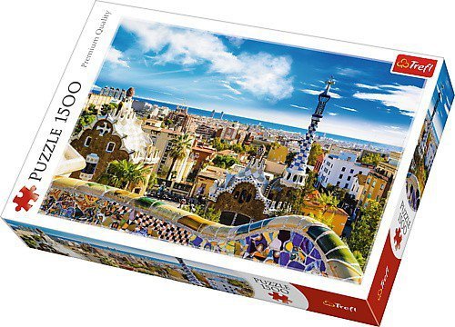 Trefl Puzzle 1500 elementów Park Guell, Barcelona