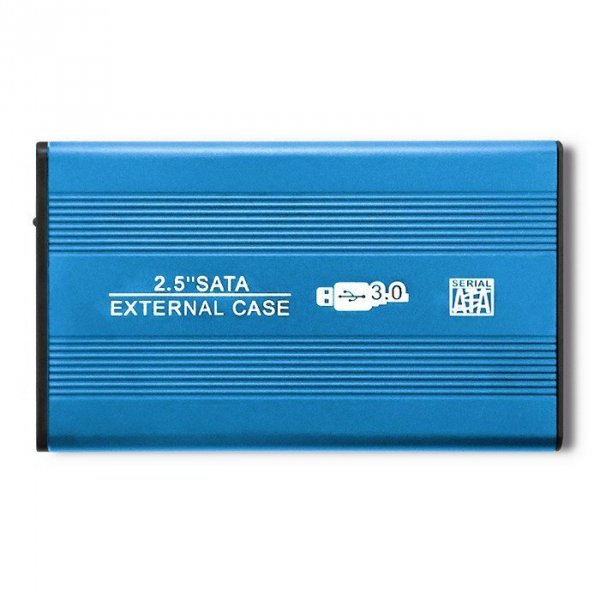Qoltec Obudowa na dysk HDD/SSD 2.5 cala SATA3 | USB 3.0 | Niebieska