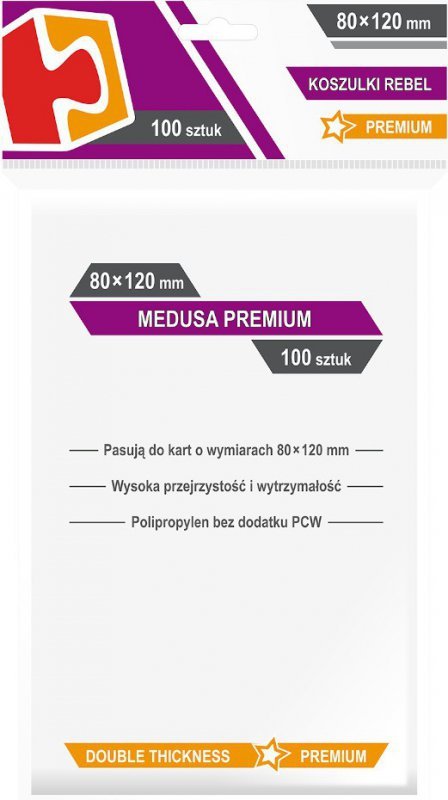 Rebel Koszulki 80x120mm Medusa Premium 100 sztuk