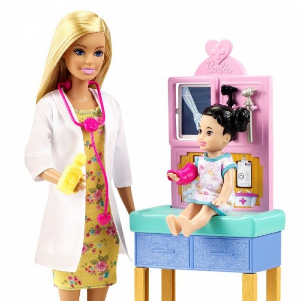 Mattel Lalka Barbie Kariera zestaw Pediatra