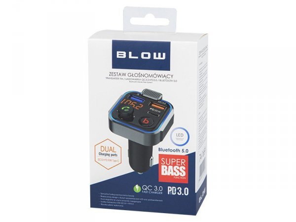 BLOW Transmiter FM Bluetooth 5.1+Qc3.0
