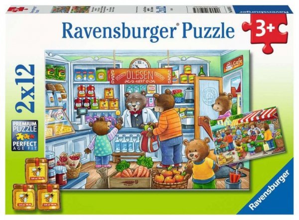 Ravensburger Polska Puzzle 2x12 elementów W supermarkecie