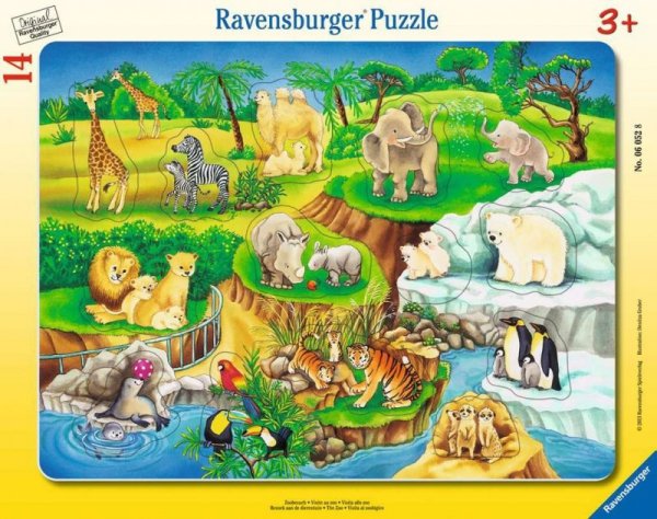 Ravensburger Polska Puzzle 14 elementów Wizyta w zoo