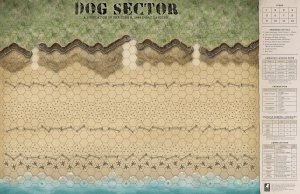Dog Sector canvas map 22 x 34