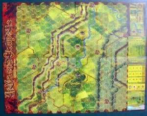 At Neuve Chapelle canvas map 17 x 22