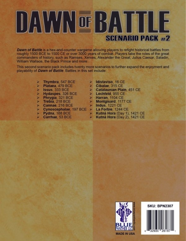 Dawn of Battle: Scenario Expansion 2