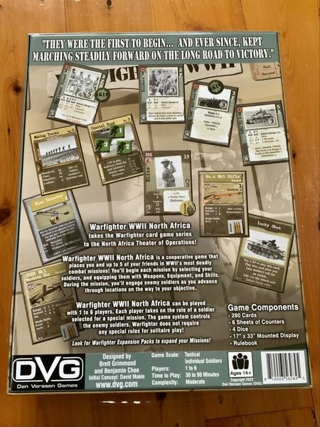 Warfighter The WWII North African Combat Card Game