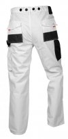 Spodnie robocze, białe, rozmiar LD/54