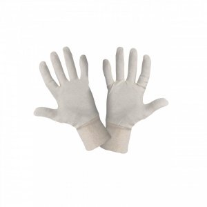 Rękawice bawełniane beżowe l290308p, 12 par, 8, ce, lahti