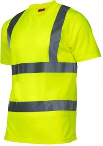 Koszulka t-shirt ostrzegawcza, żółta, l, ce, lahti