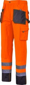 Spodnie ostrzegawcze czarno-pomarańczowe, 2xl, ce, lahti