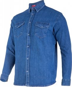 Koszula jeansowa niebieska, 2xl, ce, lahti