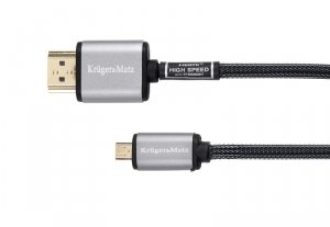 Kabel HDMI - micro HDMI wtyk-wtyk (A-D)  3.0m Kruger&Matz