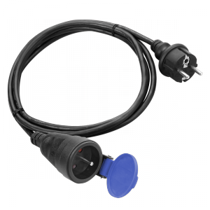 Przedłużacz warsztatowy bryzgoszczelny IP44, 1x2P+Z 10m,kabel gumowy olejoodporny H07RN-F 3x1,5mm?, 230VAC/16A