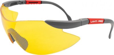 46039 Okulary ochronne żółte z filtrem UV F1, kategoria 2, LahtiPro