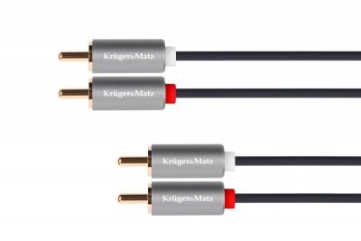 Kabel 2RCA-2RCA 1.8m Kruger&Matz Basic