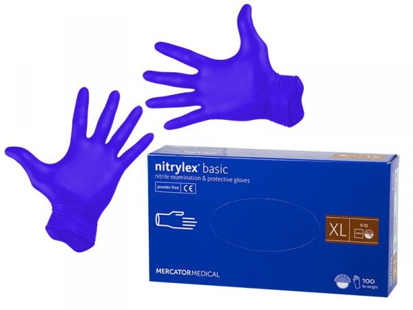 2678# Rękawiczki nitrylowe niebieskiexl 100sztuk