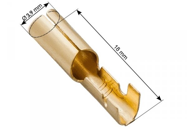 43-114# Konektor nieizolowany tulejka 2,9/18mm