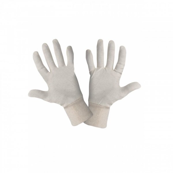 Rękawice bawełniane beżowe l290308p, 12 par, "8", ce, lahti