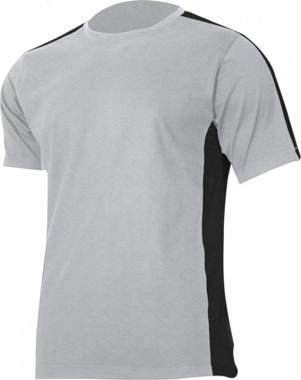Koszulka t-shirt 180g/m2, szaro-czarna, "l", ce, lahti