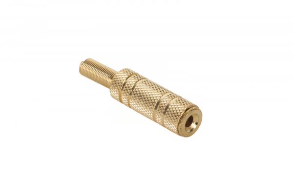 Gniazdo Jack 3.5mm st. kabel gold