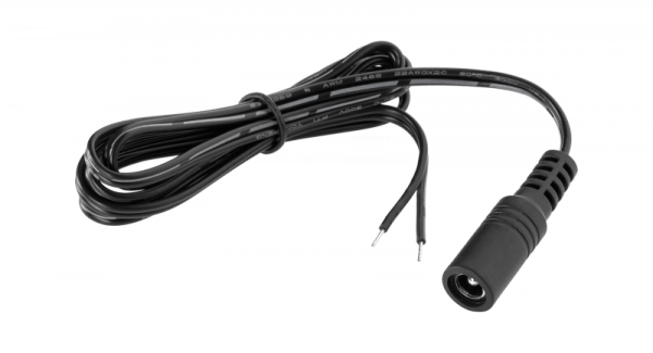 Złącze kabel + gniazdo DC (2.5/5.5) do łączenia zasilaczy i sznura diodowego
