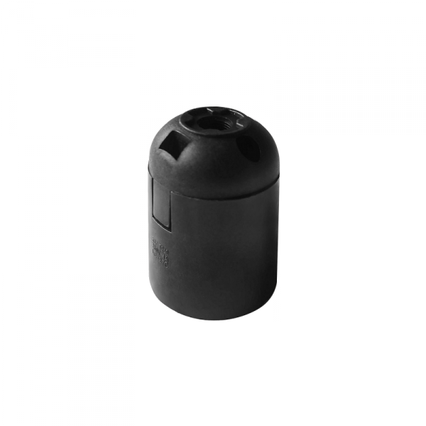 Oprawka termoplastyczna E27, czarna