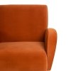 Fotel 72 x 71 x 81 cm Tkanina syntetyczna Drewno Pomarańczowy