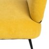 Fotel 81 x 51 x 79 cm Tkanina syntetyczna Drewno Żółty