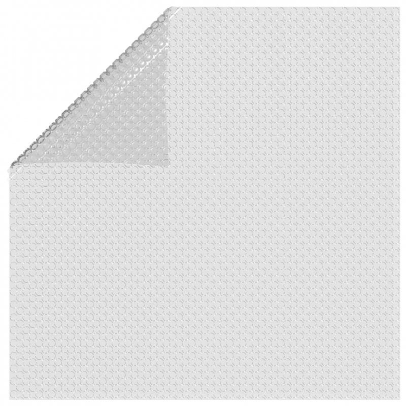 Pływająca folia solarna z PE, 488x244 cm, szara