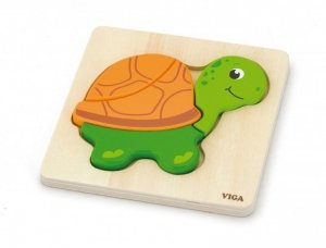 Viga 59933 Pierwsze puzzle maluszka - żółwik