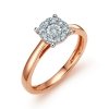 Pierścionek R.13/12 diamenty 10/0.17ct złoto 585 