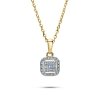 Naszyjnik 45cm diamenty 29/0.12ct złoto 585