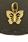 Wisior motyl cyrkonie złoto 585 