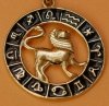 Zodiak Lew koło złoto 585