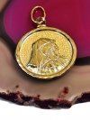 Medalik Fatima retro 3cm złoto 585 