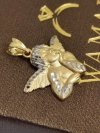 Wisior aniołek diamentowany złoto 585