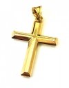 Wisior 5cm krzyż 3D złoto 585 