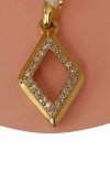 Wisior diamenty 22/0.06cT romb złoto 585